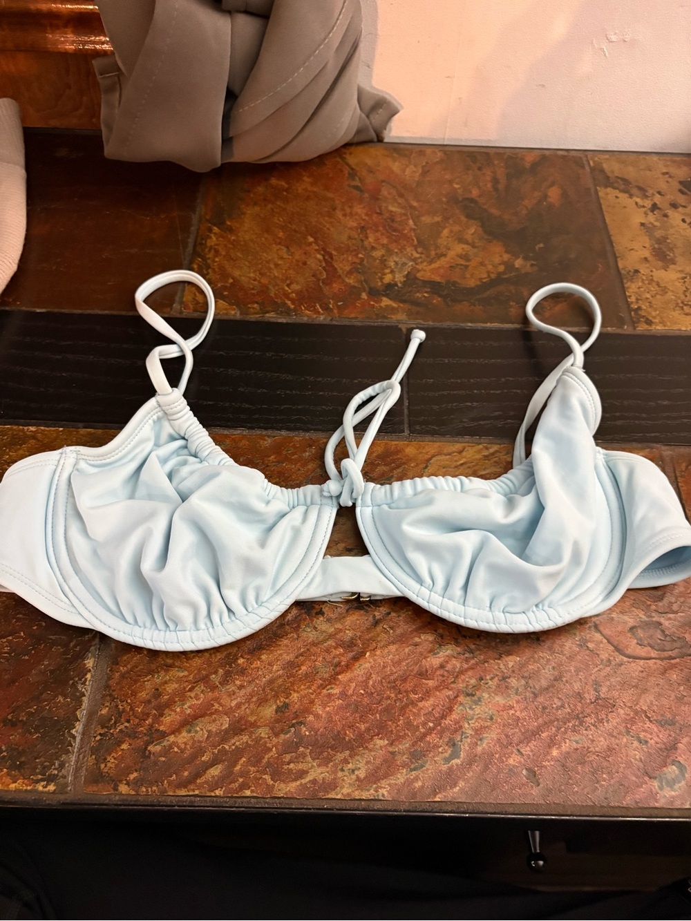 Light Blue Bikini Top